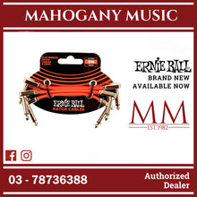 Ernie Ball P06401 Flat Ribbon Pedalboard Patch Cable, Right Angle to Right Angle, Red, 3 inch, 3-Pack