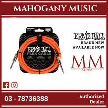 Ernie Ball P06416 FLEX Instrument Cable 10 Ft, Orange