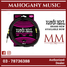 Ernie Ball P06422 Headphone Extension Cable 1/4 to 3.5mm 10 Ft, Black