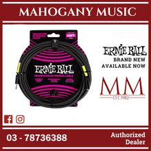 Ernie Ball P06425 Headphone Extension Cable 3.5mm to 3.5mm 20 Ft, Black