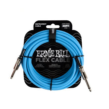 Ernie Ball P06417 FLEX Instrument Cable 20 Ft, Blue