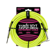 Ernie Ball P06080 Instrument Cable 10 Ft, Neon Yellow