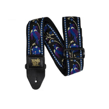 Ernie Ball P05371 Classic Jacquard Guitar/Bass Strap, Purple Pleasant Pheasant