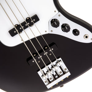 [PREORDER] Fender Artist Geddy Lee Jazz Bass Guitar, Maple Neck, Black, 3-Ply White Pickguard