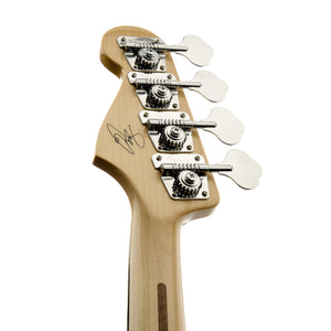 [PREORDER] Fender Artist Geddy Lee Jazz Bass Guitar, Maple Neck, Black, 3-Ply White Pickguard