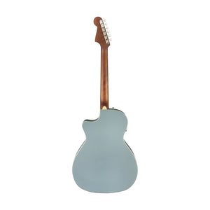 [PREORDER] Fender California Newporter Player Medium-Sized Acoustic Guitar, Walnut FB, Ice Blue Satin