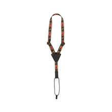 Fender Monogrammed Ukulele Strap, Black/Yellow/Red