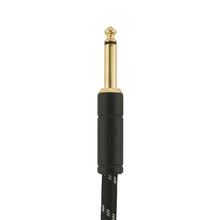 Fender Deluxe Series Angled Instrument Cable. 15ft, Black Tweed