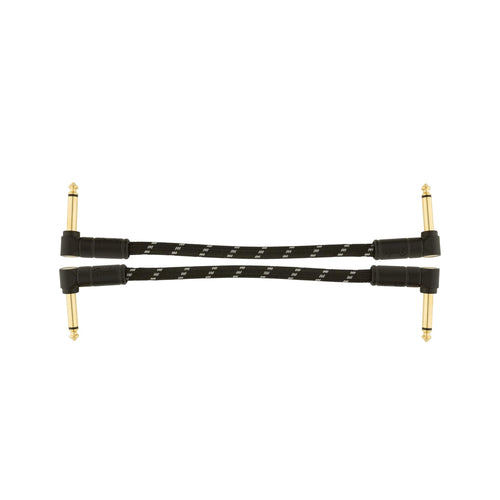 Fender Deluxe Series Patch Cable, Black Tweed, 2 Pack