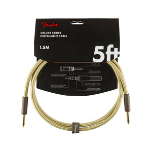 Fender Deluxe Series Instrument Cable, 5ft, Tweed