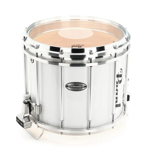 Pearl FFXM1412/A-33 14 Inch x 12 Inch Championship Maple FFX Marching Snare Drum, Pure White