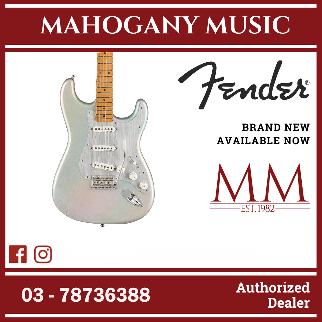 Fender H.E.R. Stratocaster Electric Guitar, Maple FB, Chrome Glow
