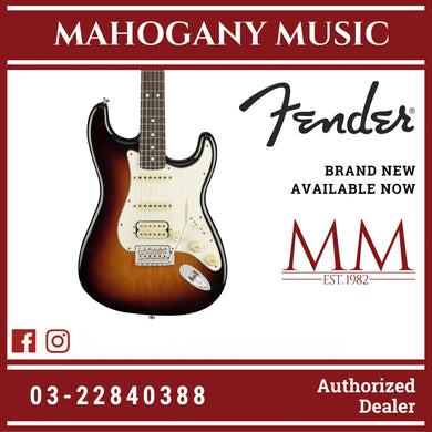 Fender American Performer HSS Stratocaster Electric Guitar, RW FB, 3-Tone Sunburst