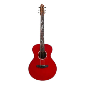 Covenant Guitar FOCUS RED 40 inch Solid Top Acoustic Guitar including Soft Case - Red