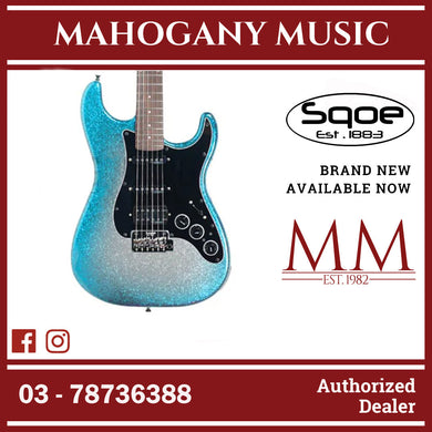 SQOE SEST880 HSS Roasted Maple Smart Electric Guitar ( SEST / SEST-800 / ST 800 ) Freezing Blue
