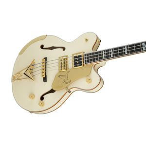 [PREORDER] Gretsch G6136B-TP-AWT Petersson Signature Falcon 4-String Bass, Aged White Lacquer