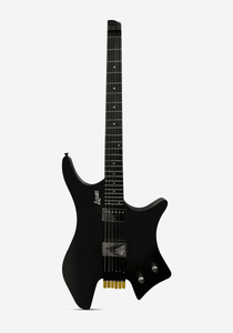 Luxars Headless S-G62-BK Black Electric Guitar