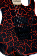 B.C. Rich Gunslinger Retro II with Floyd Rose Electric Guitar - Red Crackle