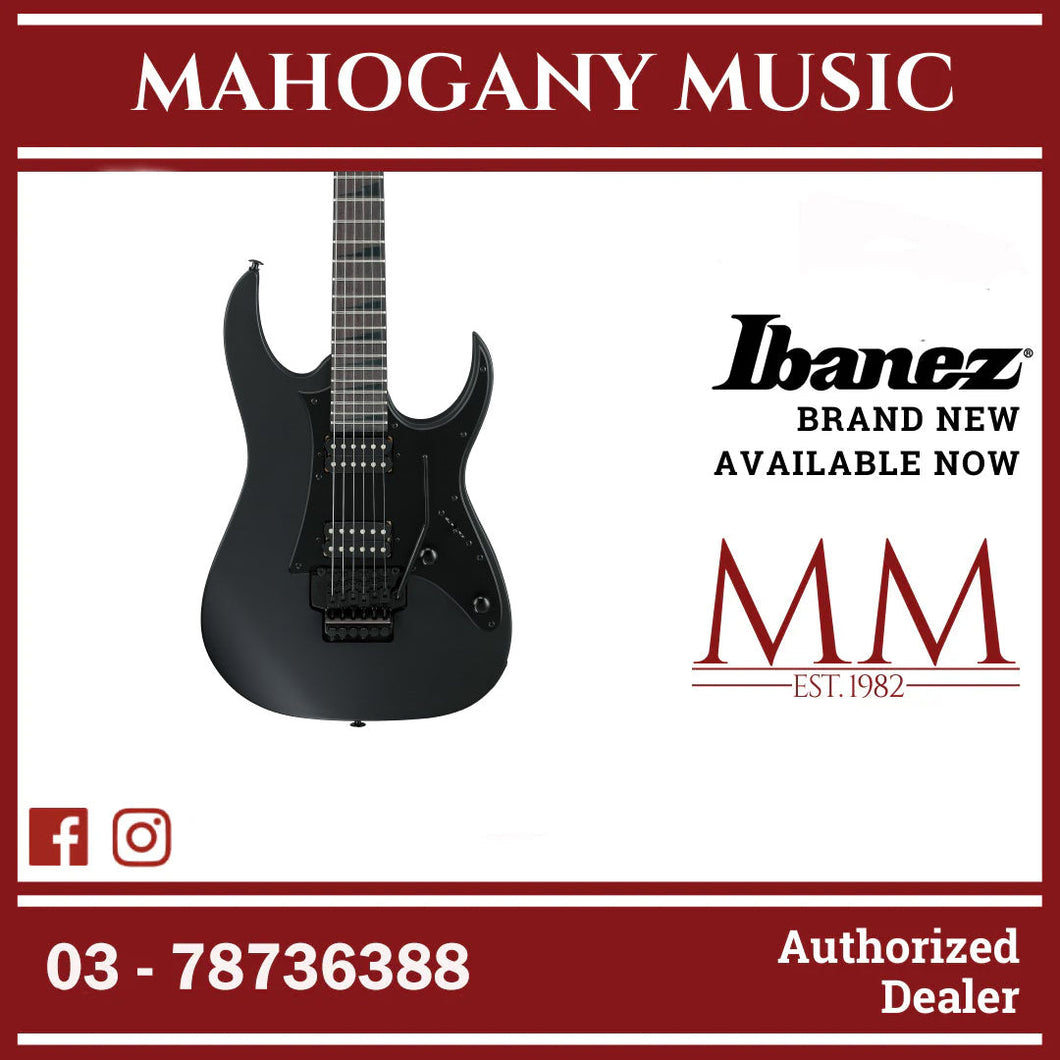 Ibanez GRGR330EX-BKF RG Gio Series Electric Guitar, Black Flat