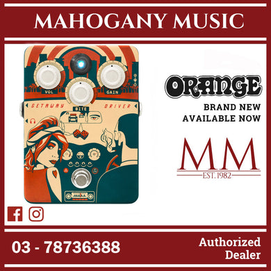 Orange Getaway Driver Overdrive Pedal