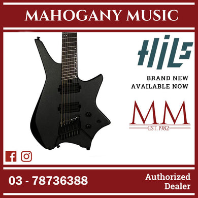 HILS HZ7 Headless Multi-Scale 7-String Electric Guitar - Galaxy Black