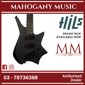 HILS HZ7 Headless Multi-Scale 7-String Electric Guitar - Galaxy Black