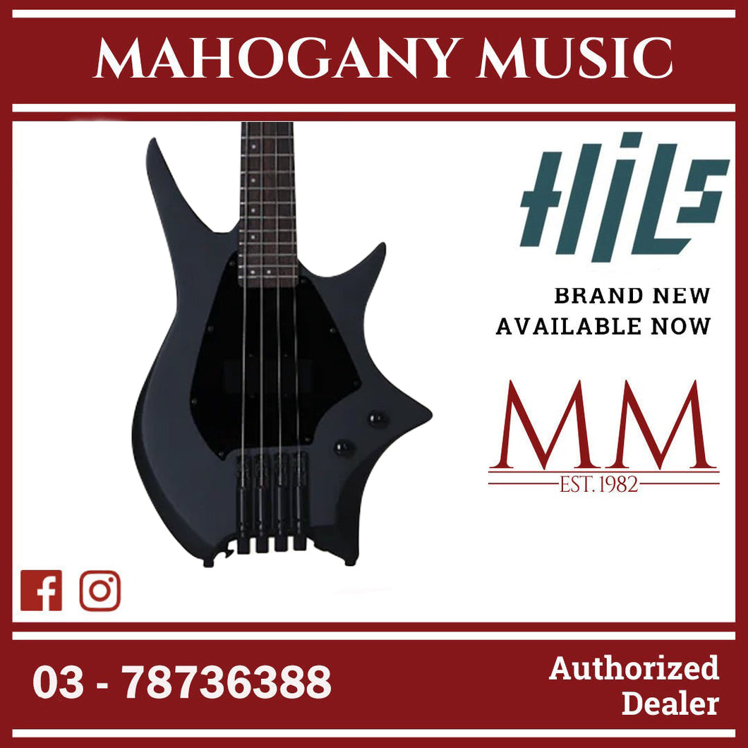 HILS NEXT HNB3 - Short Scale Headless Bass - Satin Black