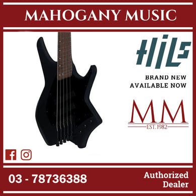 HILS NEXT HNB5-5 String Multi-Scale Bass w Fanned Frets - Satin Black