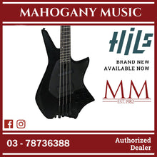 HILS NEXT HZB4 Multiscale 4 String Headless Bass - Satin Black