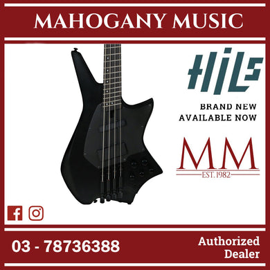 HILS NEXT HZB4 Multiscale 4 String Headless Bass - Satin Black