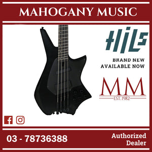 HILS NEXT HZB4 Multiscale 4 String Headless Bass - Satin Black