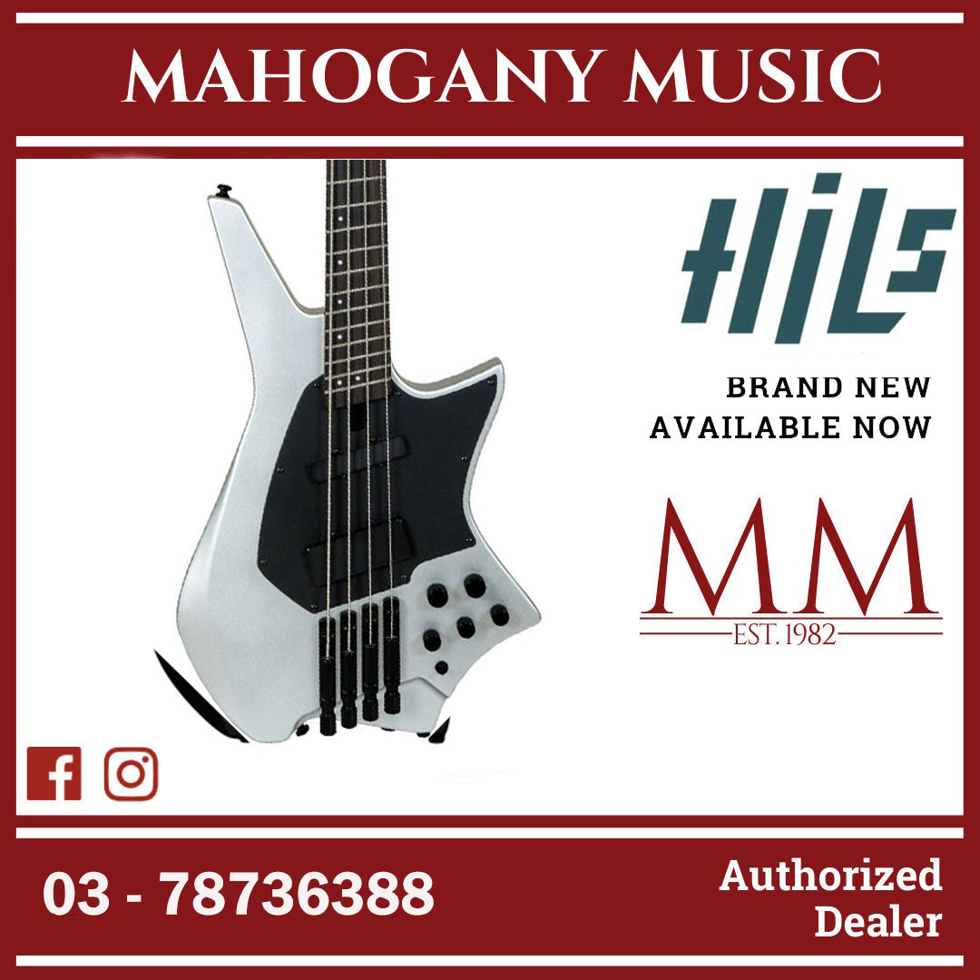 BASS HYPER METHOD4　VHS HILS NEXT HZB4 Multiscale 4 String Headless Bass - Satin Silver