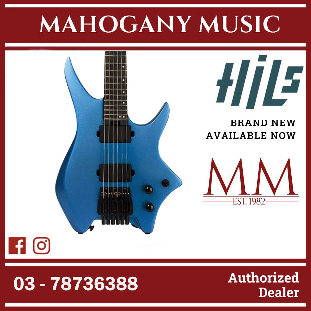 HILS NEXT Series Headless Guitar HN3 - Electric Blue