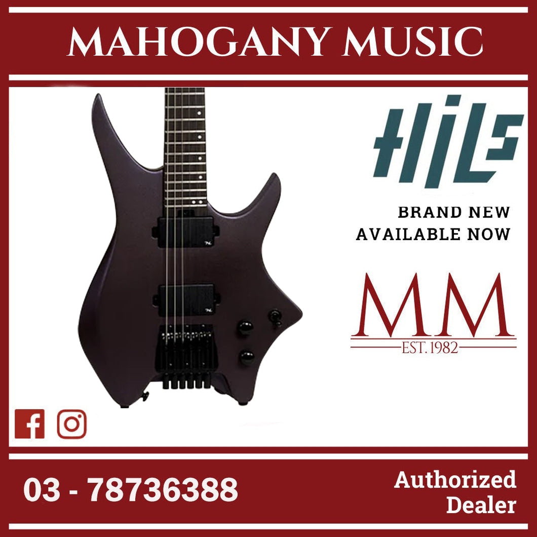 HILS NEXT Series Headless Guitar HN3 - Satin Metallic Deep Purple
