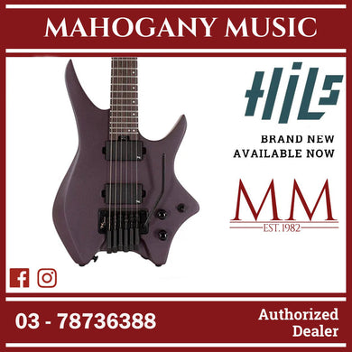 HILS NEXT Series Headless Guitar HN5 - Satin Metallic Deep Purple
