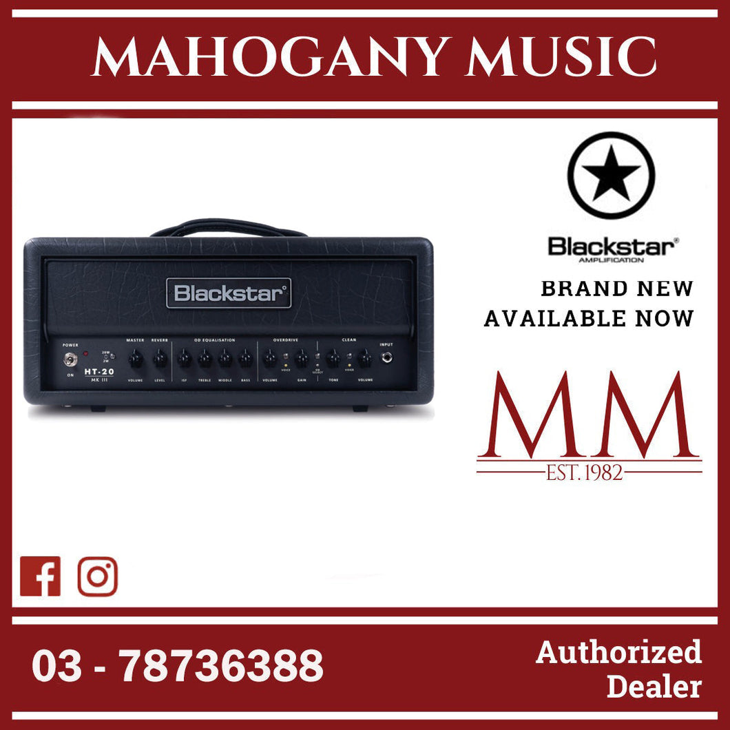 Blackstar HT20RH MKIII 20-Watt Electric Guitar Amp, Head