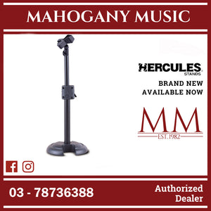 Hercules MS100B H Base Microphone Stand W/EZ Mic Clip