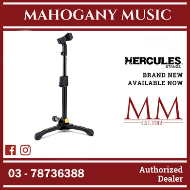 Hercules MS300B Low Profile Straight Microphone Stand W/EZ Mic Clip