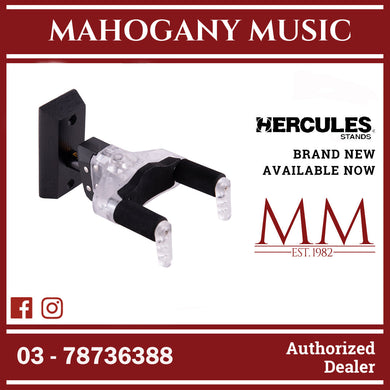 Hercules GSP38WBLT Black Wood Base Short Arm Guitar Hanger with Plexi Auto Grip System, Limited Edition