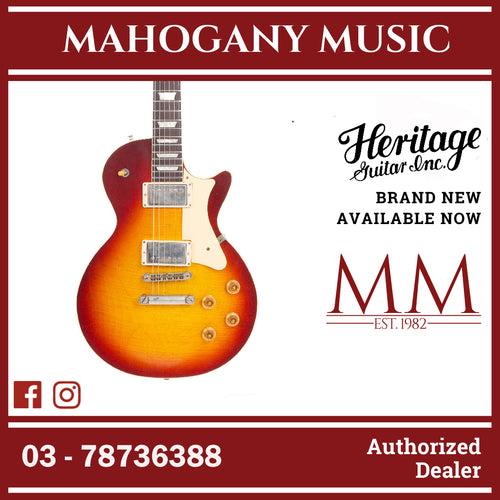 [PREORDER] Heritage Custom Shop Core Collection H-150 Plain Top Electric Guitar, Dark Cherry Sunburst (AA)