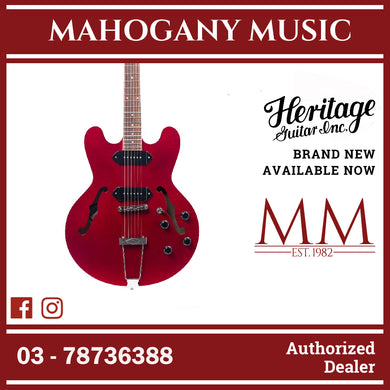 [PREORDER] Heritage Standard H-530 Hollow Electric Guitar with Case, Trans Cherry