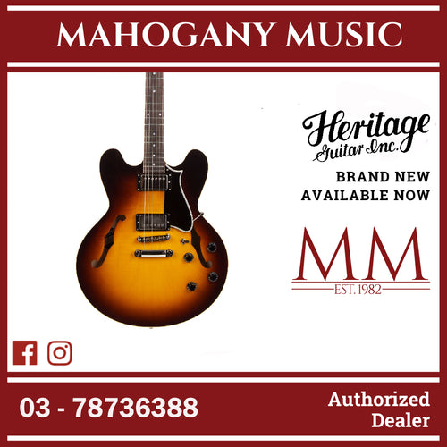 [PREORDER] Heritage Standard H-535 Semi-Hollow Electric Guitar with Case, Original Sunburst