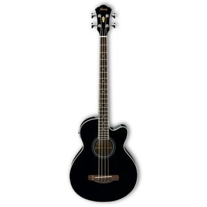 Ibanez AEB8E-BK AEB Series Acoustic Electric Bass, Black High Gloss