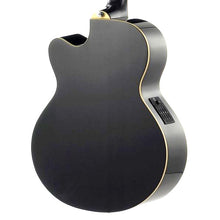 Ibanez AEB8E-BK AEB Series Acoustic Electric Bass, Black High Gloss