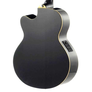 Ibanez AEB8E-BK AEB Series Acoustic Electric Bass, Black High Gloss