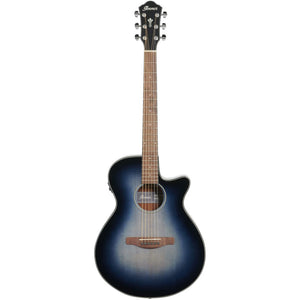 Ibanez AEG50-IBH AEG Series Grand Concert Acoustic Electric Guitar, Indigo Blue Burst High Gloss