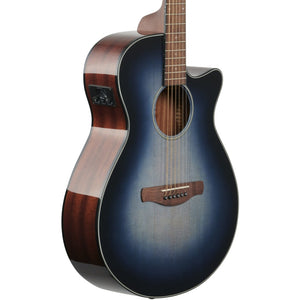 Ibanez AEG50-IBH AEG Series Grand Concert Acoustic Electric Guitar, Indigo Blue Burst High Gloss