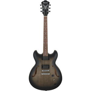 Ibanez AS53-TKF Artcore AS Series Electric Guitar, Transparent Black Flat