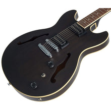 Ibanez AS53-TKF Artcore AS Series Electric Guitar, Transparent Black Flat