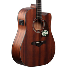 Ibanez AW54CE-OPN Artwood Series Acoustic Electric Guitar, Open Pore Natural